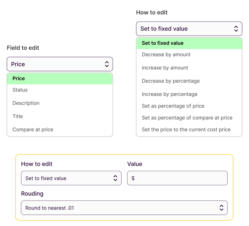 Sami Bulk Price Editor