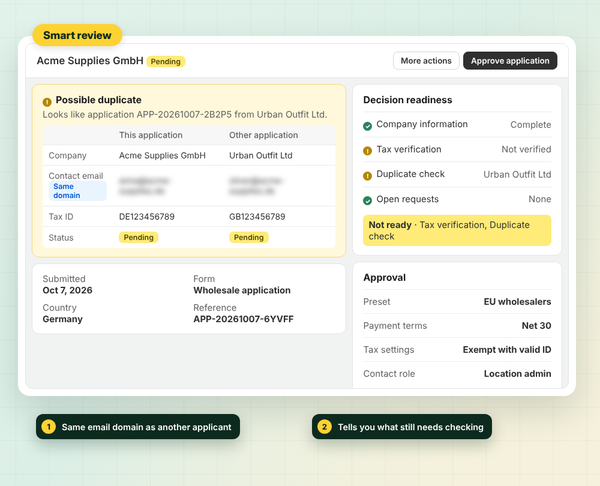 Smart application review